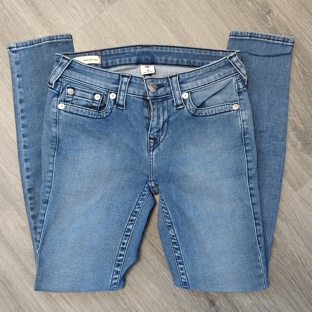Halle Mid Rise Super Skinny True Religion Jeans - Picture 3 of 11